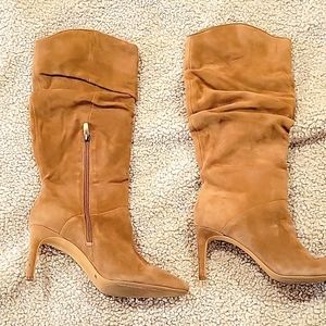 Beautiful leather/suede stiletto boots by Vince Camuto